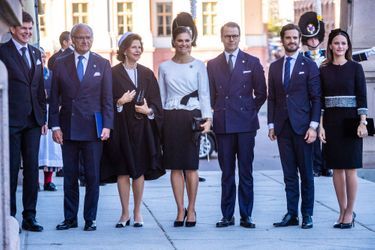 La famille royale de Suède à Stockholm, le 25 septembre 2018
