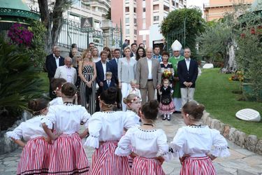 La princesse Charlène et le prince Albert II de Monaco avec leurs jumeaux, à Monaco le 31 août 2018