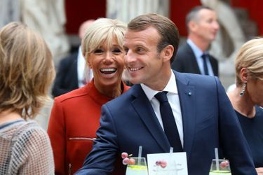 Brigitte et Emmanuel Macron mercredi au Ny Carlsberg Glyptotek.