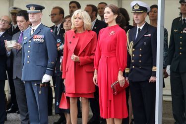 Brigitte Macron et la princesse Mary de Danemark, à la Citadelle à Copenhague. 