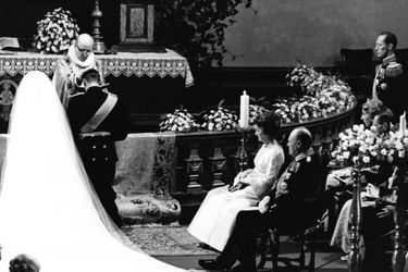 Le mariage d’Harald et Sonja à la Cathédrale d’Oslo, le 28 août 1968.