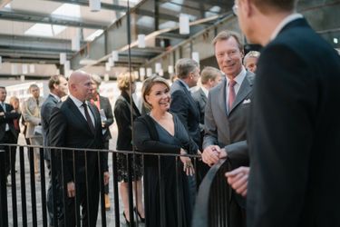 La grande-duchesse Maria Teresa et le grand-duc Henri de Luxembourg à Luxembourg, le 24 septembre 2018