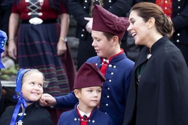 Les princesses Mary et Josephine et les princes Christian et Vincent de Danemark aux îles Féroé, le 23 août 2018