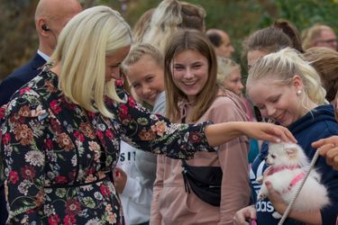 La princesse Mette-Marit de Norvège à Holmestrand, le 4 septembre 2018