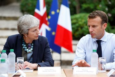 Emmanuel Macron et Theresa May