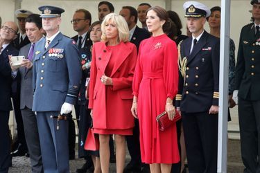 La princesse Mary de Danemark avec Brigitte Macron à Copenhague, le 28 août 2018
