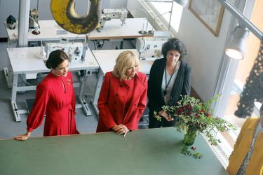 La princesse Mary de Danemark avec Brigitte Macron à Copenhague, le 28 août 2018