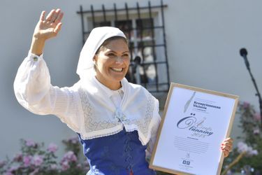 La princesse Victoria de Suède au château de Solliden, le 5 juillet 2018
