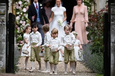 Le prince George au mariage de sa tante Pippa Middleton en mai 2017. 