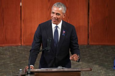 Barack Obama a prononcé l'éloge funèbre de John Lewis, le 30 juillet 2020.