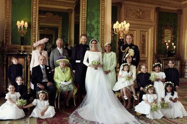 L&#039;une des photos officielles du mariage de Meghan Markle et du prince Harry en mai 2018. 