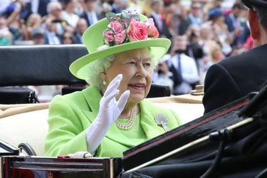 La reine Elizabeth II au Royal Ascot, le 22 juin 2018