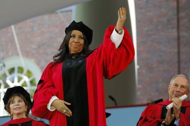 Aretha Franklin honorée à Harvard, en 2014.