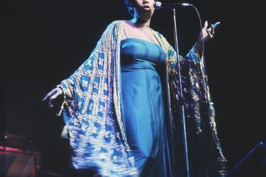Aretha Franklin sur scène, en 1980.