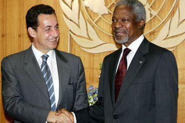 Avec Nicolas Sarkozy en 2004