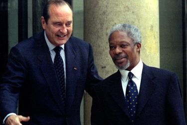 En 1997 à l'Elysée avec Jacques Chirac 