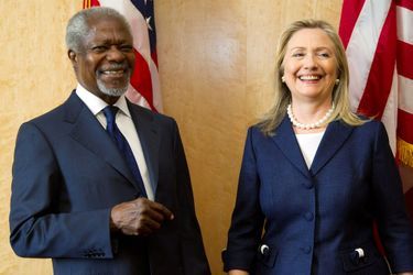 Avec Hillary Clinton à Genève en 2012