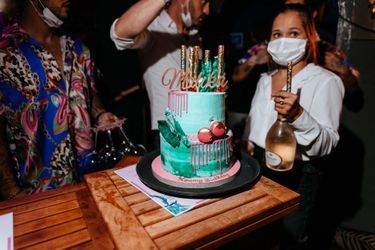 Le sublime gâteau d&#039;anniversaire de Malika Ménard le 23 juillet 2020.
