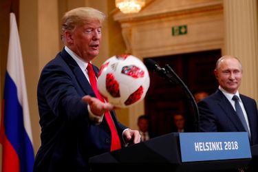 Donald Trump à Helsinki, le 16 juillet 2018.