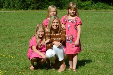 La princesse Alexia des Pays-Bas avec sa mère et ses soeurs, le 7 juillet 2012