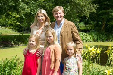 La princesse Alexia des Pays-Bas avec ses parents et ses soeurs, le 19 juillet 2013