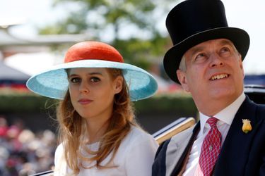 La princesse Beatrice d’York avec son père le prince Andrew, le 8 juin 2015