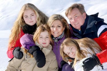 La princesse Alexia des Pays-Bas avec ses parents et ses soeurs, le 26 février 2018