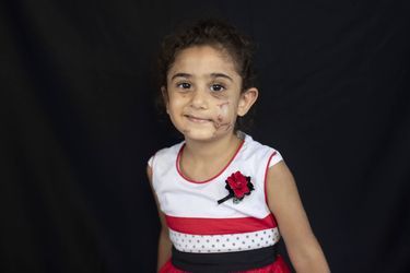 Yara Saeid, 4 ans, était chez ses parents au moment de l'explosion. 
