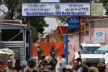Après l'attaque commise contre un hôpital de Kaboul, en Afghanistan, le 12 mai 2020.