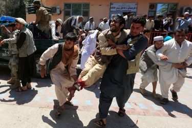 Après l'attaque commise durant des funérailles à Jalalabad, en Afghanistan, le 12 mai 2020.
