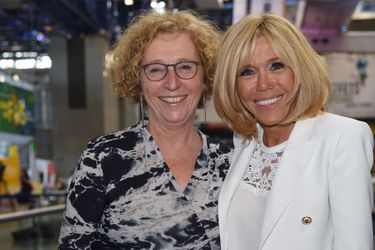 Brigitte Macron et Muriel Pénicaud au lancement mercredi de la fondation Femmes@Numérique. 