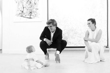 Erika Choperena, Antoine Griezmann et leur fille Mia