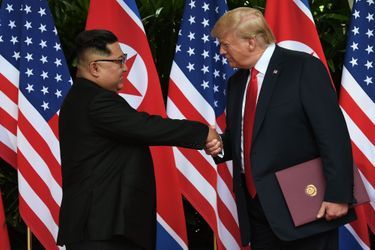Kim Jong-un et Donald Trump à Singapour, le 12 juin 2018.