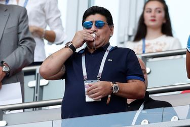 Les Larmes De Maradona, Après La Victoire De La France Contre L'Argentine En 8e De Finale De La Coupe Du Monde 2018   ( 2