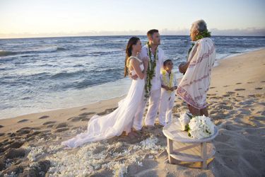 Leur mariage sur une plage à Hawaï en 2010