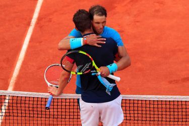 Nafael Nadal et Dominic Thiem lors de la finale de Roland-Garros, le 10 juin 2018.