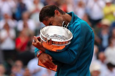Nafael Nadal lors de la finale de Roland-Garros, le 10 juin 2018.