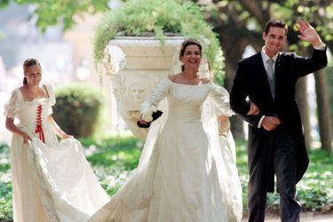Inaki Urdangarin et la princesse Cristina d'Espagne, le jour de leur mariage, le 4 octobre 1997