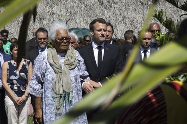 Emmanuel Macron à Ouvéa.