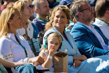 Les princesses Madeleine et Leonore de Suède à Stockholm, le 27 mai 2018