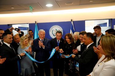 Inauguration de l&#039;ambassade guatémaltèque à Jérusalem, le 16 mai 2018.