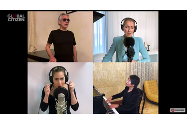 Andrea Bocelli, Lady Gaga, Céline Dion et Lang Lang
