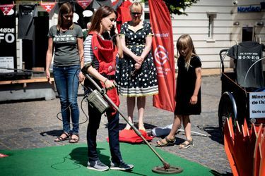 La princesse Marie de Danemark à Allinge, le 15 juin 2018