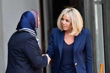 Brigitte Macron a reçu Latifa Ibn Ziaten à l'Elysée mercredi.  