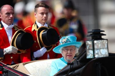 La reine Elizabeth II au Trooping the colour