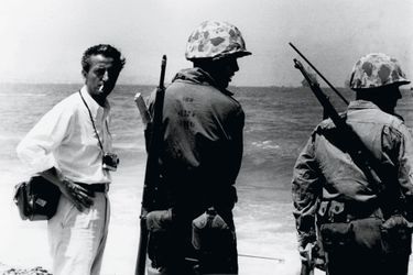 Avec les marines américains débarqués au Liban durant la crise de l’été 1958.