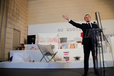 Discours d'Emmanuel Macron lors du lancement à l'Elysée de la «Grande exposition du Fabriqué en France».