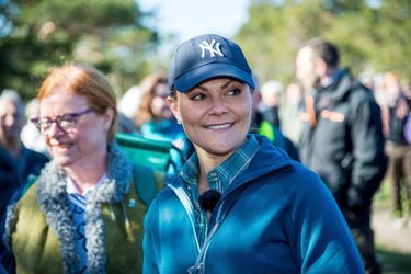 La princesse Victoria de Suède en balade sur l'île de Gotland, le 5 mai 2018