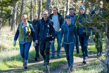 La princesse Victoria de Suède en randonnée sur l'île de Gotland, le 5 mai 2018