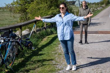 La princesse Victoria de Suède sur l'île d'Öland, le 9 mai 2018